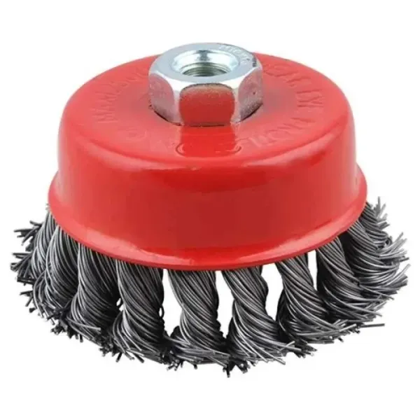 Asg Cup Wire Brush 3" X 10mm Twisted
