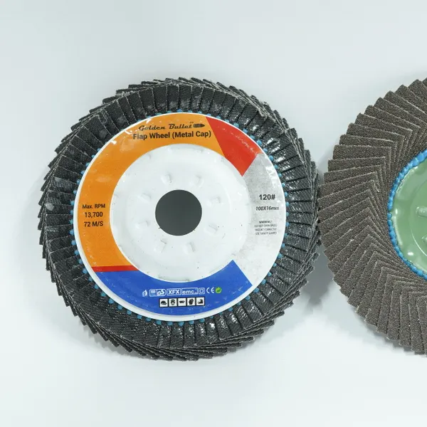 G. Bullet Flap Disc Metal Cap 4" X 120 Grit