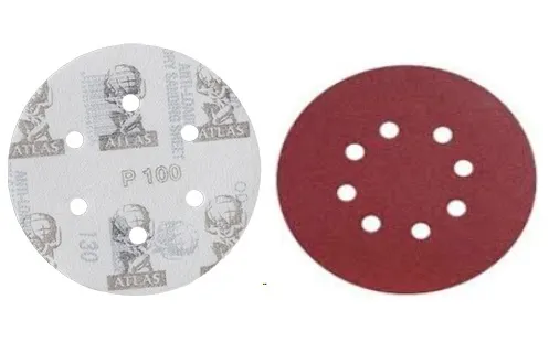GN Atlas Velcro Disc 5" X 100 Grit (8 Holes)