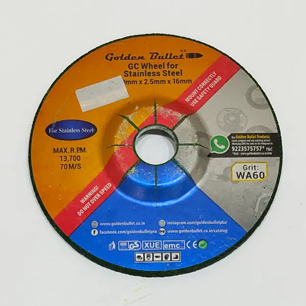 G. Bullet Flexible Grinding Wheel 4" X 60g GC Green