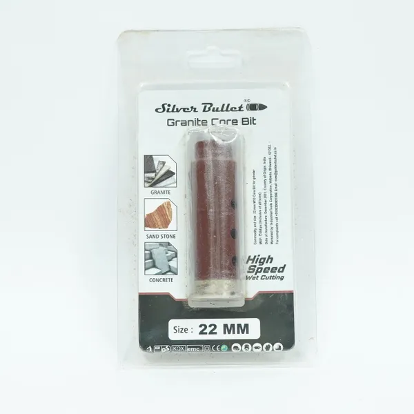 Silver Bullet Granite Core Bit For AG M/c 22 X 65