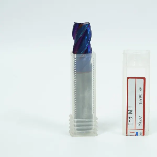Ruhi Solid Carbide Flat End Mill 55 HRC Blue 16x90m