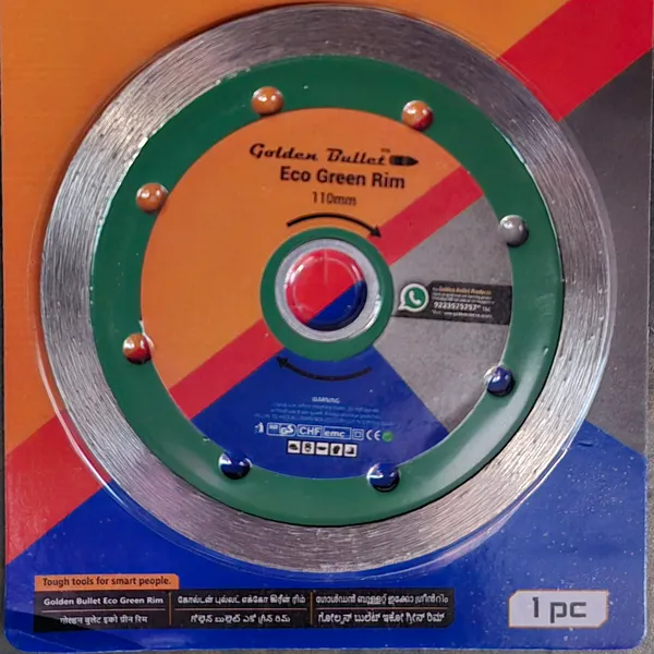 G. Bullet Diamond Blade Green Eco Rim 4"