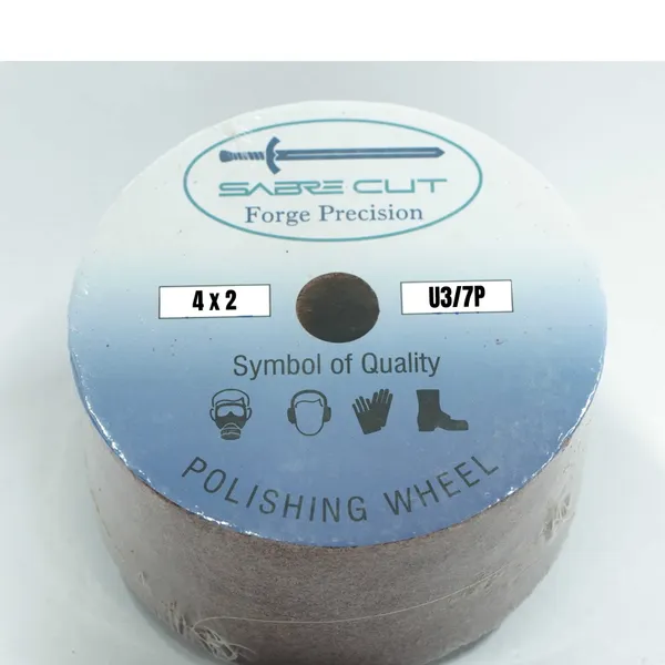 Sabre Cut Non-Woven Polishing Wheel 4" x 2" U3/7P