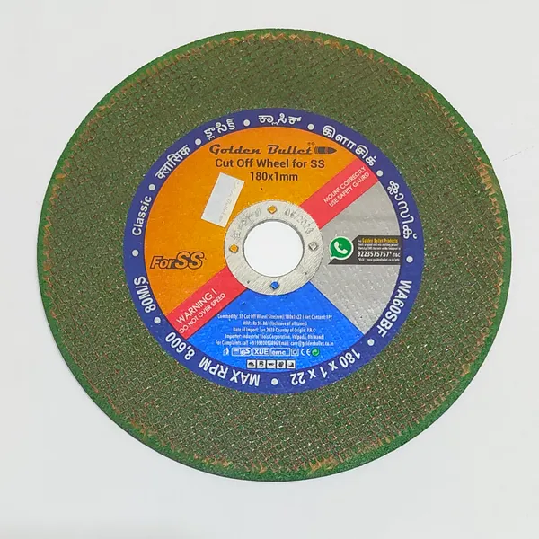 G. Bullet Cut Off Wheel ClaSSic 7" x 1mm Green 1Net