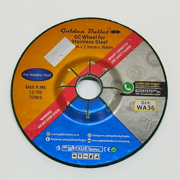 G. Bullet Flexible Grinding Wheel 4" X 36g GC Green
