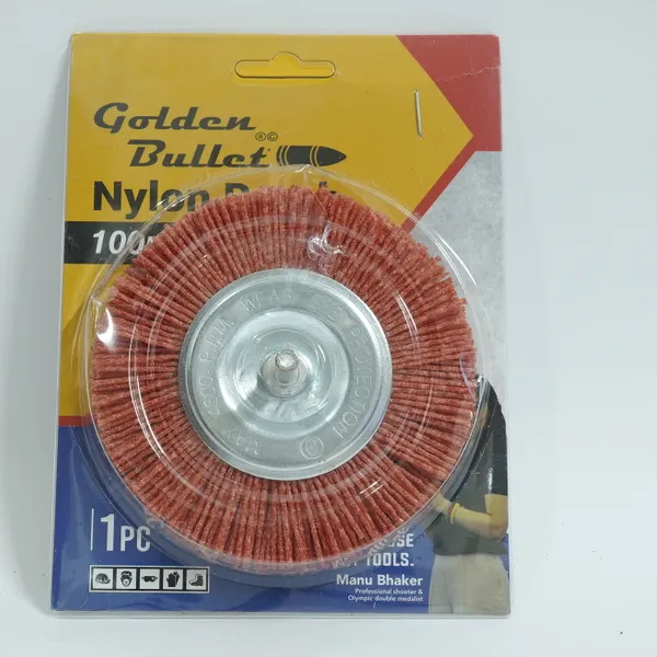 Golden Bullet Spindle Wire Brush Nylon 100mm