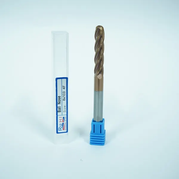 Ruhi Solid Carbide Ball Nose End Mill 8x100