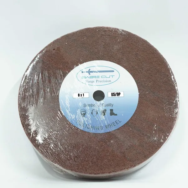 Sabre Cut Non-Woven Polishing Wheel 8" X 1" U5/9P