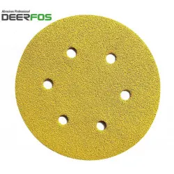 Deerfos Velcro Disc CA331 Yellow 6" X 100g
