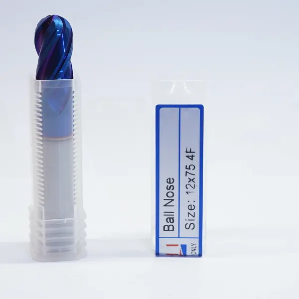 Ruhi Solid Carbide Ballnose Endmill 55 Hrc Blue 12m