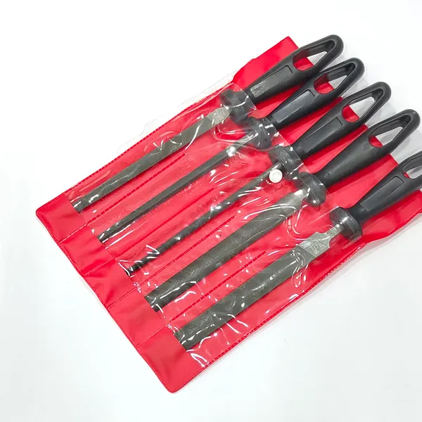 Thunder Bolt 10" File Set With Handle (6Pcs)