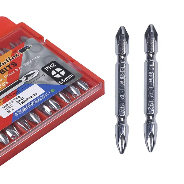 G. Bullet Screw Bit Chrome Ph2 X PH2 X 65 TS-2